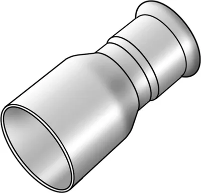 Productafbeelding van KE Kelit CP411, STEELFIX, C-staal, persreductienippel buiten/binnen, 76/54, 1 stuk.