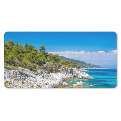 Produktbild von MuchoWow® Mauspad Mousepad Meer - Sommer - Tropisch 60x30 cm - Mousepads - Maus Mat - Pad - Mausunterlage - Nachhaltig