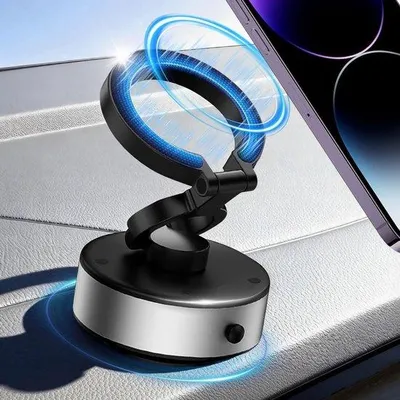Productafbeelding van Magnetische Telefoonhouder voor Auto - Universele Magnetische Zuignap met 720° Rotatie voor Voorruit en Dashboard, Sterke N52-Rubidium M