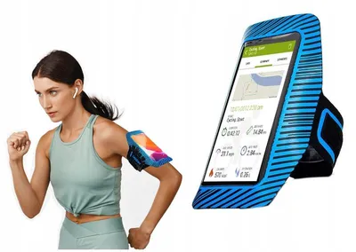 Produktbild von Webski Armband Handyhalterung für Laufen Radfahren Blau