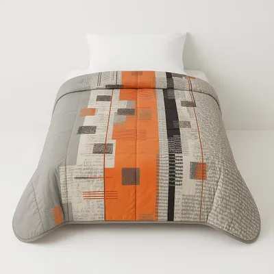 Image de Couette légère imprimée Gream Géo - 1 personne 140 x 200 - 10410