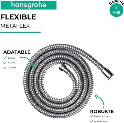 Produktbild von Famanu Duschschlauch 2,00 m - Flexibel mit Anti-Knickschutz und Drehschutz