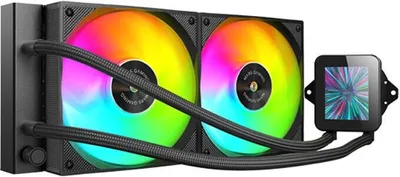 Obrázek produktu pro Mars Gaming MLVISION240, Kapalinový chladič typu vše v jednom, 12 cm, 800 ot/min, 2300 ot/min, 27,2 sonů, Černá