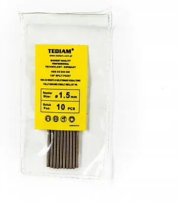 Produktbild von TEDIAM HSS Kobalt Metallbohrer 3,5 mm 10 Stück