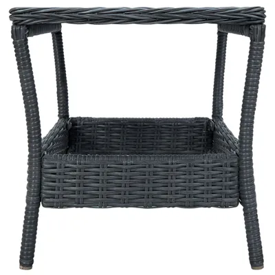 Produktbild von " "Esstisch/Outdoor Tisch - Gartentisch - moderne Design - Balkontisch - Dunkelgrau 45x45x46,5 cm Poly Rattan NeuMöbel 5932568