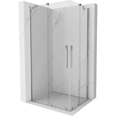 Obrázok produktu pre Mexen Velar Duo sprchová kabína, posuvné dvere 90 x 80 cm, Priehľadné, Chrómová - 871-090-080-02-01