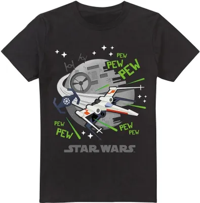 Productafbeelding van Star Wars - "Pew Pew" T-shirt voor heren, model TV4164 (XL), zwart