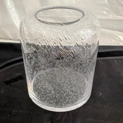 Immagine prodotto di Vaso di vetro trasparente, cilindrico, con bolle