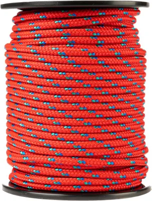 Produktbild von Polypropylen Seil 6 mm, 50 m, rot mit blau und grün, für Camping