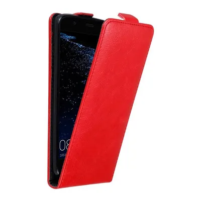 Obrázek produktu pro Cadorabo pouzdro pro Huawei P10 LITE Protective Cover in Red Flip Case Obal na mobilní telefon
