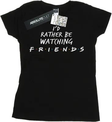 Produktbild von Friends - "Rather Be Watching" T-Shirt für Damen BI21363 (L) (Schwarz)