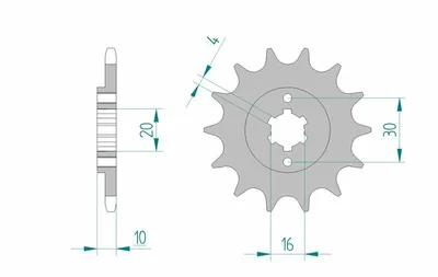 Immagine prodotto di Ingranaggio Anteriore Per Moto, In Acciaio