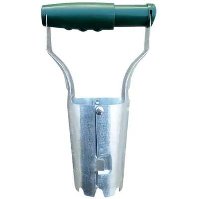 Produktbild von 2-in-1 Garten Pflanzwerkzeug – Pflanzen-Umtopfer & Erdloch-Macher für Gemüse und Blumen – Blumenzwiebel Pflanzer mit Tiefenmarkierung