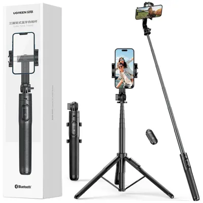 Obrázok produktu pre Ugreen Selfie stick trikojis su Bluetooth nuotolinio valdymo pulteliu UGREEN 15062