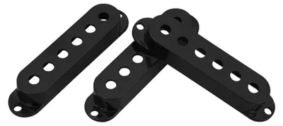 Produktbild von DiMarzio Strat Pickup Covers Black DM2001BK