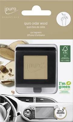 Produktbild von ipuro Essentials Autoduft Cedar Wood