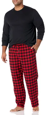 Immagine prodotto di A. Set pigiama da uomo Essentials composto da pantaloni in flanella e maglia a maniche lunghe