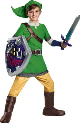 Produktbild von Deluxe Legend of Zelda Kostüm für Kinder an Fasching Größe: XL