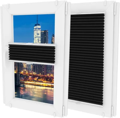 Produktbild von Plissee ohne Bohren - Nicht-invasive Griffe - Schnelle und einfache Installation für Fenster
