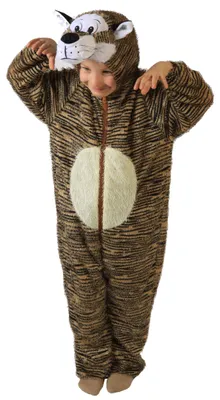 Produktbild von Tigerkostüm Kostüm Tiger für Kinder Kinderkostüm Tier Tierkostüm Gr. 98/104 - 134/140, Größe:110/116