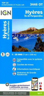 Obrázok produktu pre Ostrov Hyeres Porquerolles 1:25 000