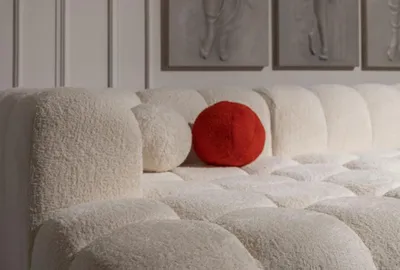 Produktbild von Ecksofa Stoffsofa Polstersofa Moderne Luxus Sofa Relax Weiß Sofas