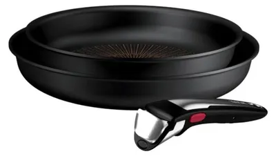 Immagine prodotto di TEFAL Ingenio Excellence+ set di padelle 3 pezzi 24/28 cm P0009553 Nero