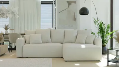 Obrázek produktu pro Rohová sedací souprava WINONA - světle béžová