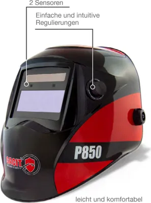 Immagine prodotto di Casco di saldatura Automatico SACIT P-850 4/9-13 Din Stepless con funzione di rettifica