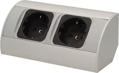 Immagine prodotto di Presa Schuko ORNO OR-AE-1303/G(GS), doppia, 230V, 3680W, cavo 0,5 m