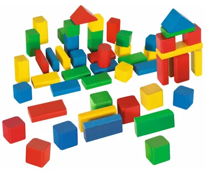 Produktbild von Eichhorn Bunte Holzbausteine, Bausatz, 1 Jahr(e), Holz, 50 Stück(e)