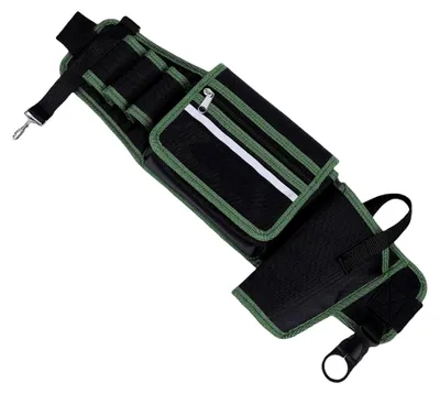 Produktbild von Verstellbarer Werkzeuggürtel, Multifunktional, für Reparaturen, Elektrische Arbeiten, Taillen-Werkzeugtasche, Grün, 21 X 57 Cm, für Wartungsarbeiter, Elektriker
