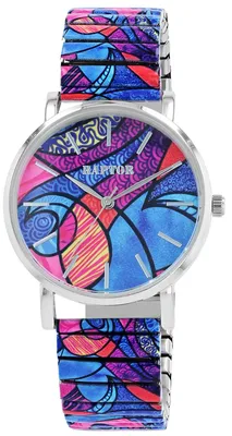 Immagine prodotto di Orologio da polso da donna, acciaio inossidabile, edizione "Colorful", vetro minerale