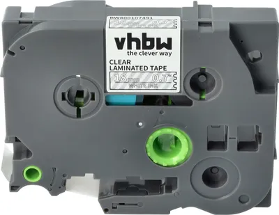Produktbild von vhbw Schriftband-Kassette Ersatz für Brother TZ-145, TZE-145 für Etiketten-Drucker 8m x 18mm Weiß auf Transparent