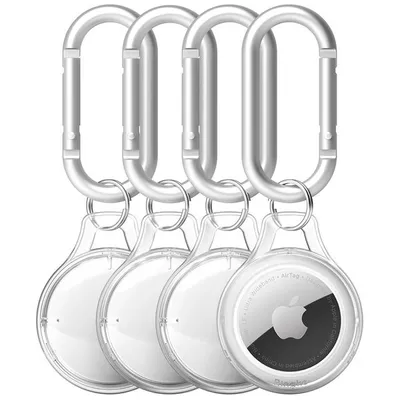 Obrázok produktu pre Rinkge Airtag Slim Case Set 4x puzdro na ke AirTag Charm s karabnou Transparent