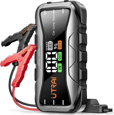 Immagine prodotto di Avviatore di emergenza per auto, power bank da 27000 mAh, avviatore di emergenza per auto, avviatore di emergenza da 6000A
