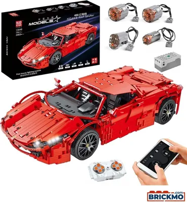 Produktbild von Mould King Remote Control 488 Spider Convertible Sports Car 13048