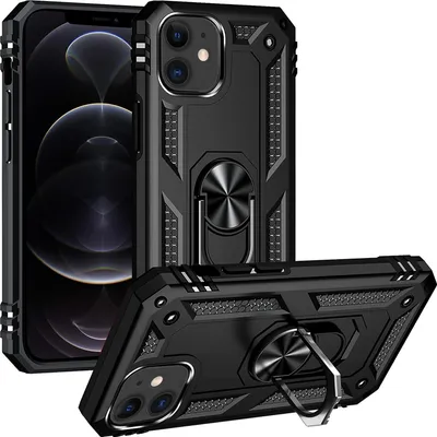 Image de Armor Shield Housse pour Apple iPhone 12 Pro Housse Ultra Hybrid Case Housse pour téléphone portable, Noir