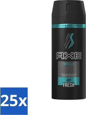 Produktbild von Axe - Deodorant-Körperspray - 48 Stunden Non Stop Fresh - Apollo - 150 ml - Vorteilspack - 25 Stücke