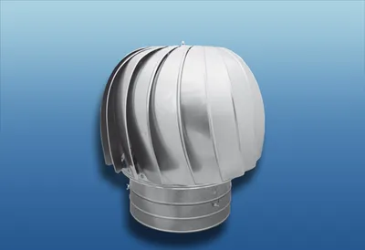 Produktbild von Windgetriebener Alu Dachventilator : Ø 100 mit Rohranschluss System: Ø 100 Ausführung: mit Rohranschluss