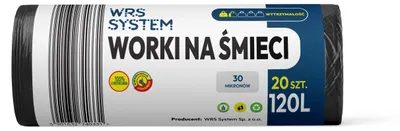 Produktbild von Müllsäcke 120L 20 Stück 30 um schwarz WRS System