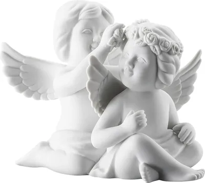 Immagine prodotto di Rosenthal Engelpaar mit Blumenkranz Engel mittel Weiss matt 69055-000102-90529