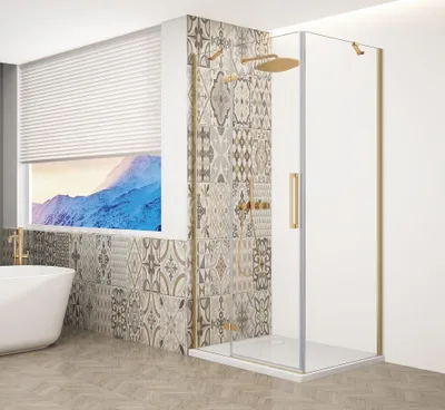 Obrázek produktu pro Gelco TRINITY GOLD MATT obdélníkový sprchový kout 1000x800mm, čiré sklo, levé - GT5680-10CL-G