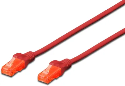 Image de DIGITUS Patchcable, Cat 6, U/UTP, 3,0 m, rot