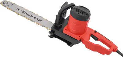 Produktbild von Elektrische Kettensäge, werkzeugfreie Kettenverstellung, leistungsstarker Motor, Rot