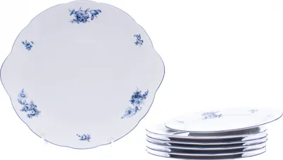 Produktbild von Rose, Kuchenset, blaue Rosen, Thun, 7 Stück
