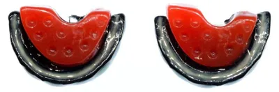 Produktbild von Melonenhälften Ohrstecker Miniblings Stecker Ohrringe Wassermelone Melone Obst