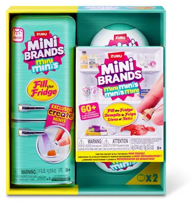 Zdjęcie produktu dla Zestaw Mini Brands "Wypełnij lodówkę" Seria 1 + 2 kapsułki z figurkami