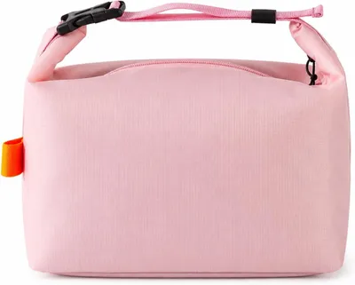 Produktbild von Isolierte Lunchtasche 24x14x22cm, kleine Kühltasche für unterwegs, auslaufsichere Thermotasche für Arbeit, Büro, Mittagessen und Picknick (Rosa)
