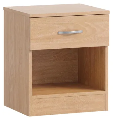 Image de Table de chevet moderne avec un tiroir en bois
